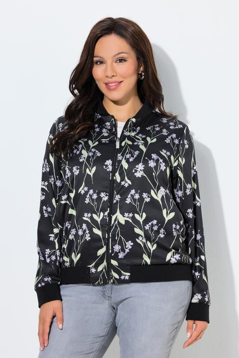 Actual product image Ulla Popken Reversible Floral Jacket (62)