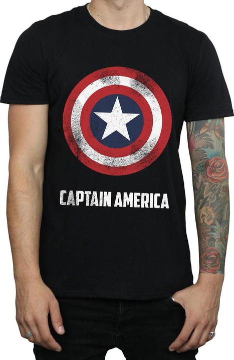 Produktbild Captain America Schild Text TShirt (M)