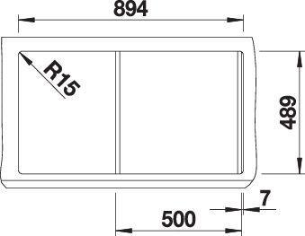 Image du produit Blanco Classic Pro 5 S-IF (Evier encastré, 51 cm, 91.50 cm)