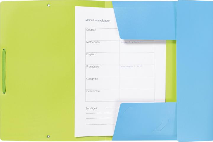 Image du produit Kolma Chemise à élastique Doppia A4 bleu/vert (A4, 1x)