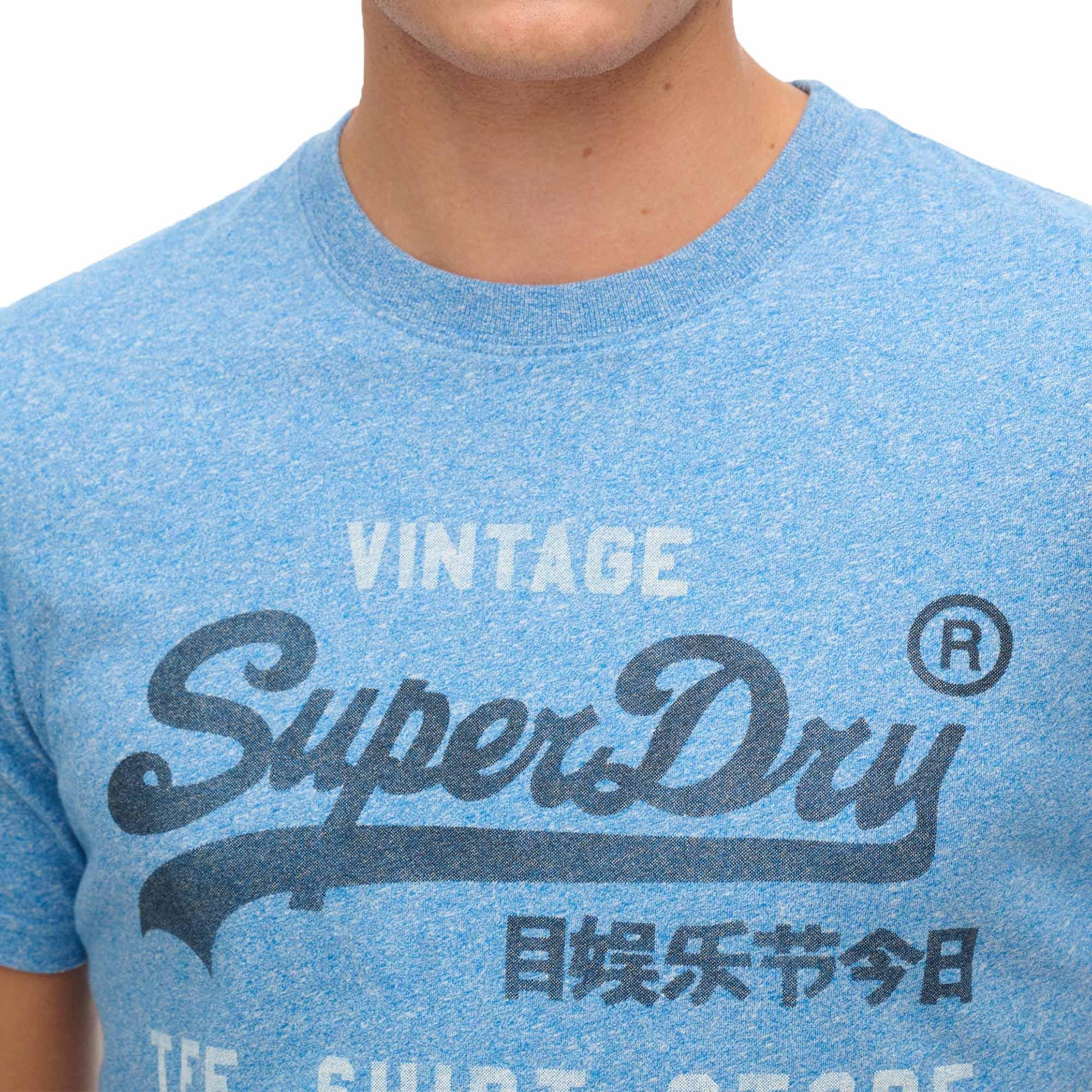 Thumbnail - Superdry, Herren, Shirt, VI Classic Relaxed Tee, Blau, (M)