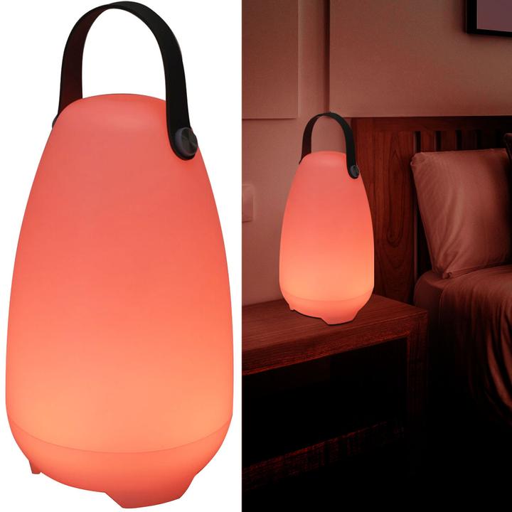 Immagine prodotto ProGarden Lampada da tavolo ricaricabile, 4 modalità di luce in bianco e 16 colori RGB