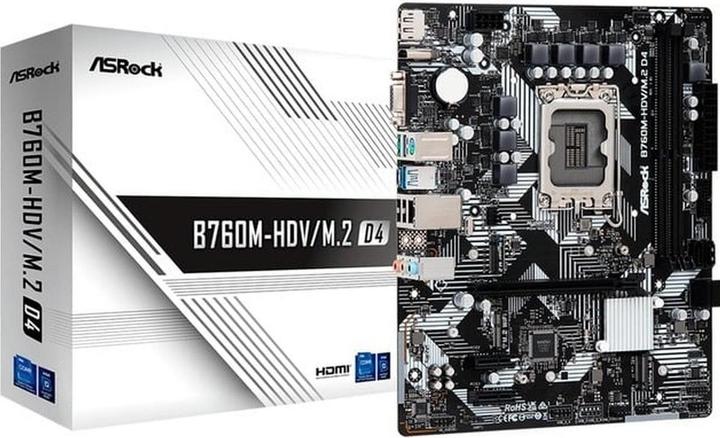 AsRock B760M-HDV/M.2 D4 Intel DDR4 S1700 (LGA 1700, Intel B760, mATX)
