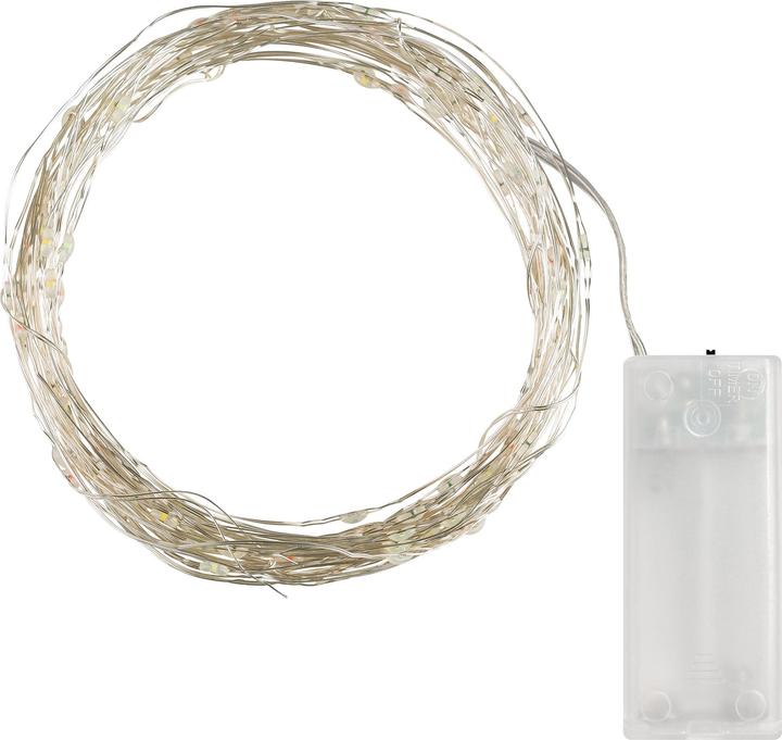 Produktbild Idena Micro Lichterkette 10LED, warmweiss,6h-Timer (1.20 m)