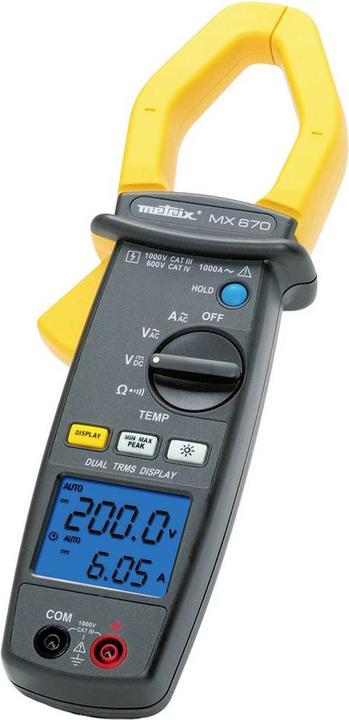 Produktbild Metrix Stromzange, Hand-Multimeter MX (CAT III 1000V, CAT IV 600V, Hand-Multimeter)