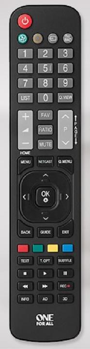 Produktbild One for All LG TVs Universalfernbedienung (Gerätespezifische Fernbedienung, Infrarot)