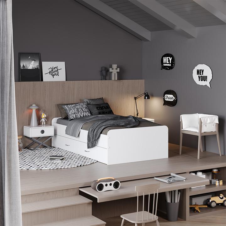 Produktbild Oskar-Store Jaspar mit Lattenrost, ohne Matratze (90 x 200 cm)