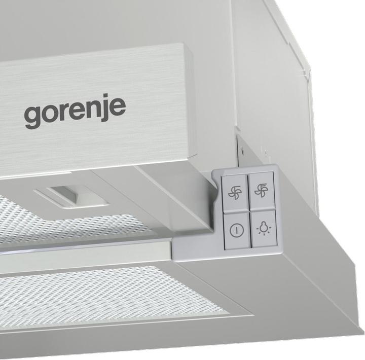 Produktbild Gorenje TH62E3X Dunstabzugshaube Eingebaut Edelstahl ³/h C (Flachschirmhaube)