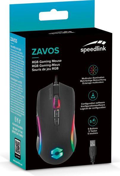 Actual product image Speedlink Zava mouse (SL-680022-RBK) (Cable)