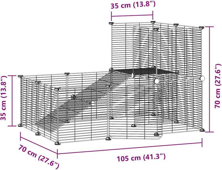 Produktbild vidaXL Haustierkäfig
