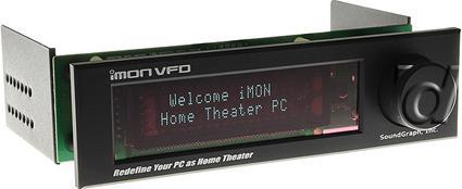 Actual product image SoundGraph iMon VFD 5.25 inch multimedia controller - black