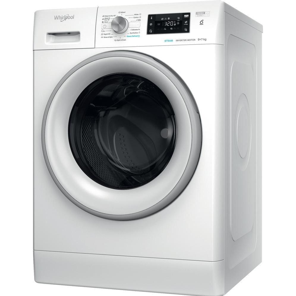Whirlpool Waschmaschine FFWDB 976258 SV EE, Waschtrockner, Weiss
