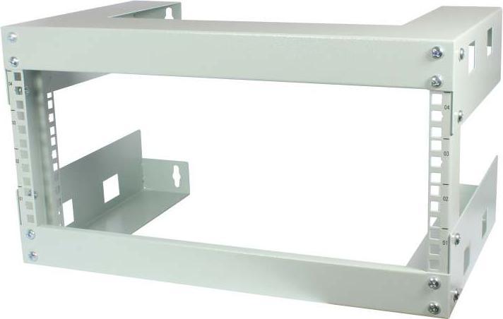 Produktbild Allnet 19"WandgehA¤use offen 6HE T300mm Lichtgrau SWD-Serie (6 HE, 19 Zoll Rack)