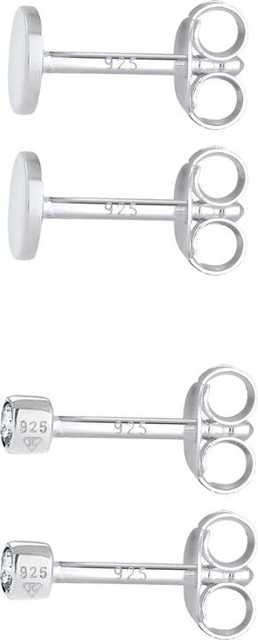 Produktbild Elli Kristall Ohrstecker, Plättchen (925er Sterling Silber, Glaskristall)