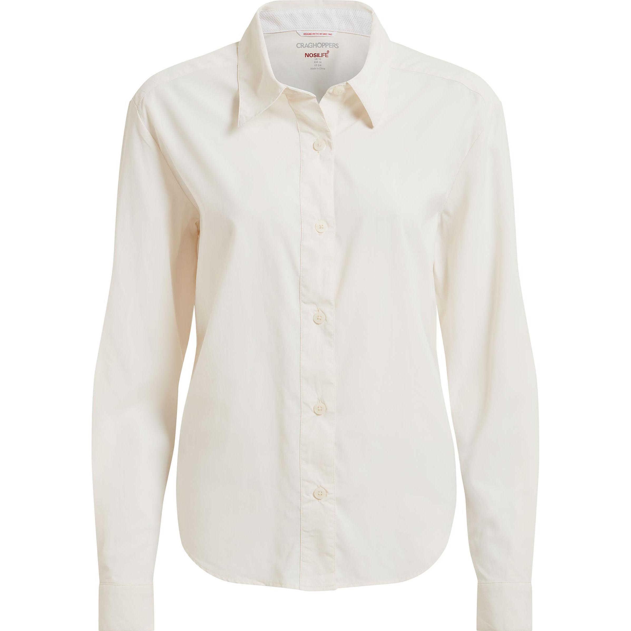 Craghoppers, Damen, Bluse, Women's Nosilife Freeda Langarm Bluse, Weiss, (XL)