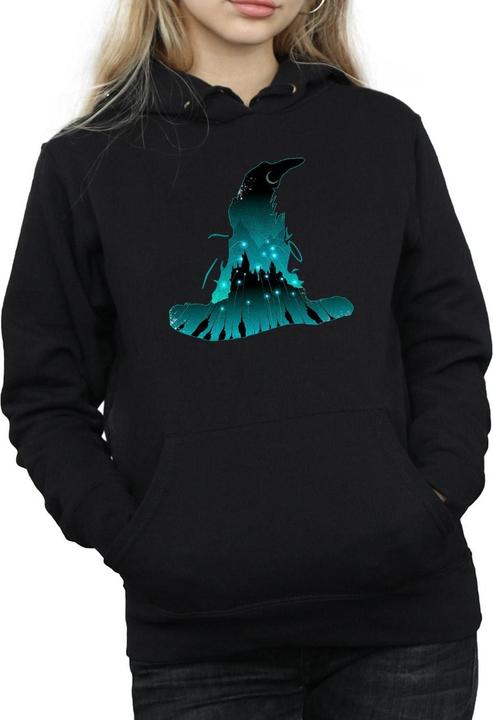 Immagine prodotto Hogwarts Silhouette Felpa con Cappuccio Donna (M)