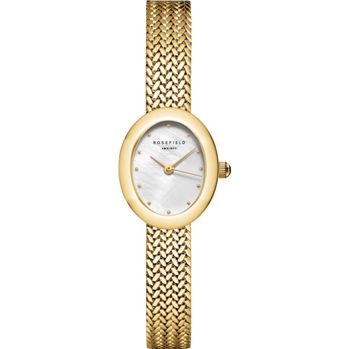 Rosefield, Orologio Da Polso, - Mini Oval MWGMG-M02, Oro, (Orologio Da Polso Analogico)