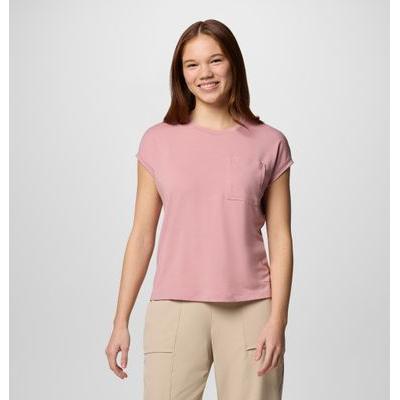 Columbia, Damen, Shirt, Boundless Trek™ Short Sleeve Tee, Rosa, (M)