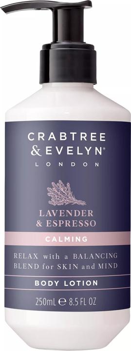 Actual product image Aveda Crabtree & Evelyn Lavender & Espresso Body Lotion 250ml (Body lotion, 250 ml)