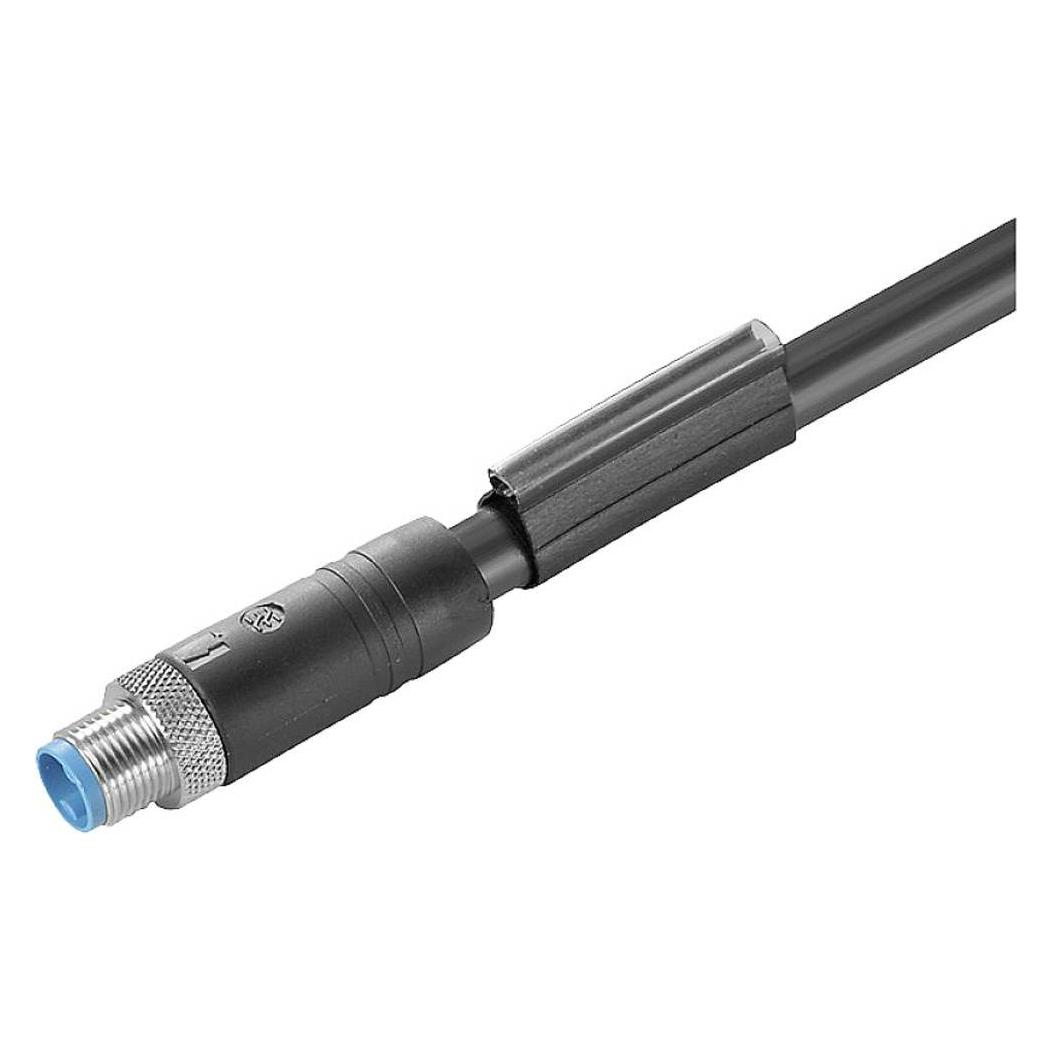 Weidmüller 2455210150 Sensor-/Aktor-Steckverbinder konfektioniert M12 Stecker 1.50 m Polzah, Elektronikkabel + Stecker, Schwarz