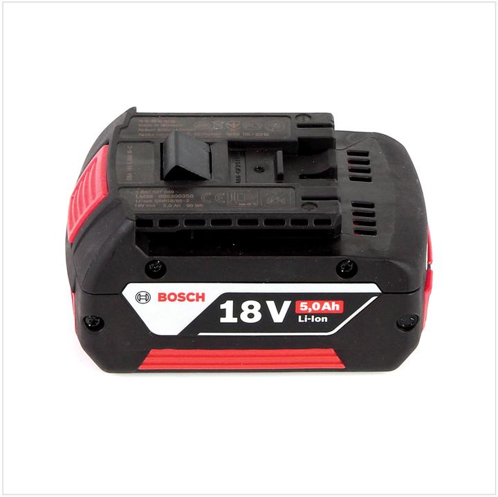 Actual product image Bosch Professional Bosch Basis Set 18 V: 1x Battery GBA 18 V 5.0 Ah Li-Ion + Quick Charger GAL 1880 (18 V)