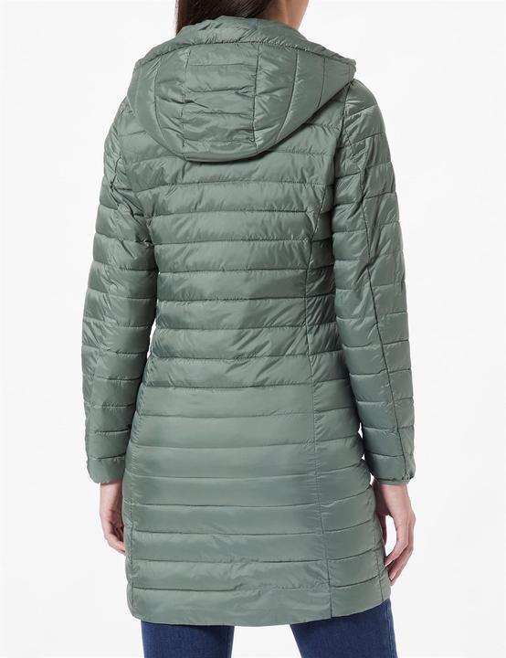 Actual product image S.Oliver Outdoor-Mantel Lange Steppjacke mit abnehmbarer Kapuze