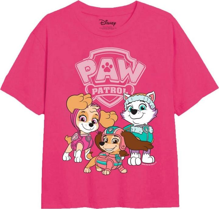 Actual product image Paw Patrol Girls Skye, Justice & Everest Logo T-Shirt (128)