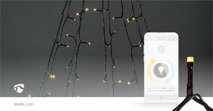 Actual product image Nedis SmartLife Decorative LED | Wi-Fi | Warm to Cool White | 200 LED's | 10 x 2 m | Android™ / IO (2 m)