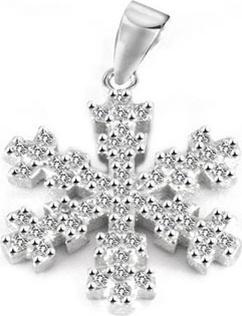Immagine prodotto Beneto Ciondolo a forma di fiocco di neve in argento AGH679 (L)