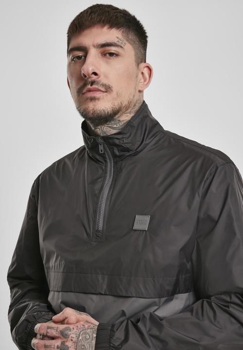 Actual product image Urban Classics Stand Up Collar Pull Over Jacket (S)