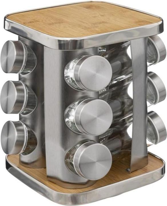 Actual product image 5Five Rotating spice rack with 12 spice jars