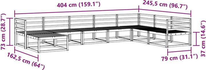 Produktbild vidaXL Outdoor-Sofa