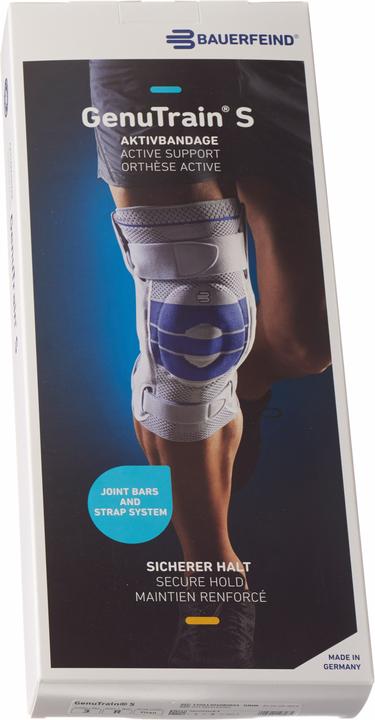 Produktbild GenuTrain S Aktivbandage Grösse 3 rechts titan (3)