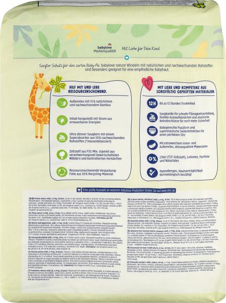 Image du produit dm babylove nature Windeln (Taille 3, Pack, 36 pièce(s))