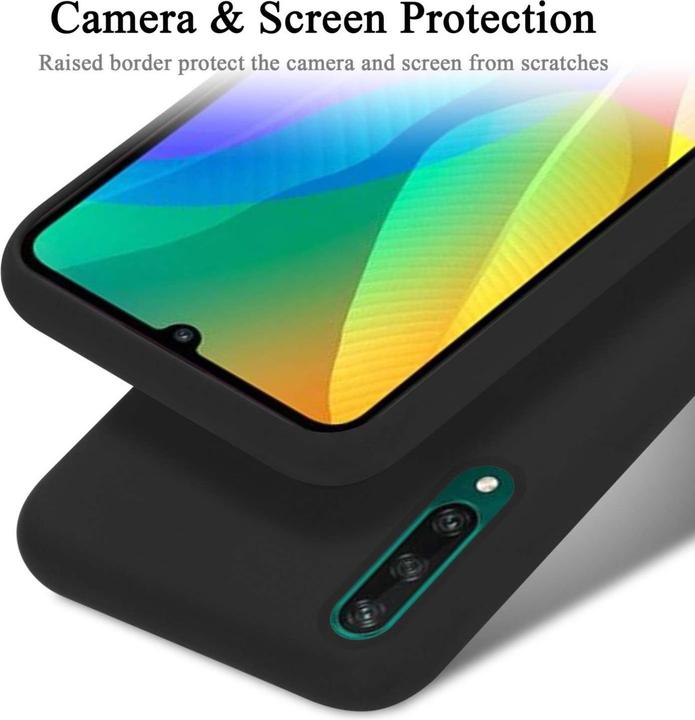 Actual product image Cadorabo Bumper Case for Huawei Y6P TPU Liquid Silicone Cover for Huawei Y6P (Huawei Y6p)