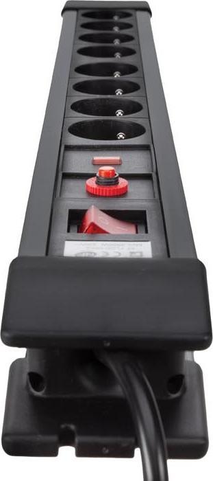 Actual product image Velleman 8-Way Socket-Outlet With Overload & Surge Protection - Pin Earth (8x, CEE 7/5, 1.50 m)