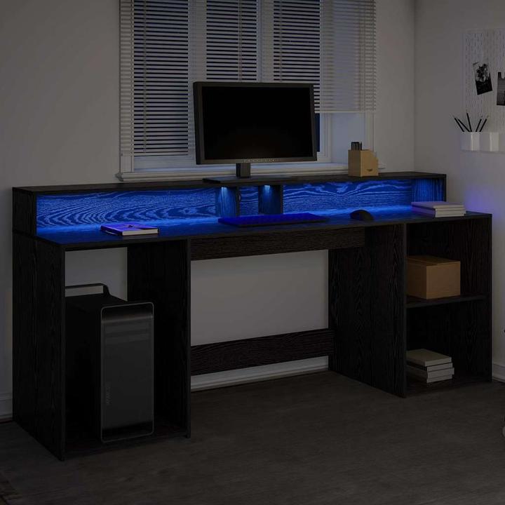 Produktbild vidaXL LED Schreibtisch (200 x 55 x 91 cm)
