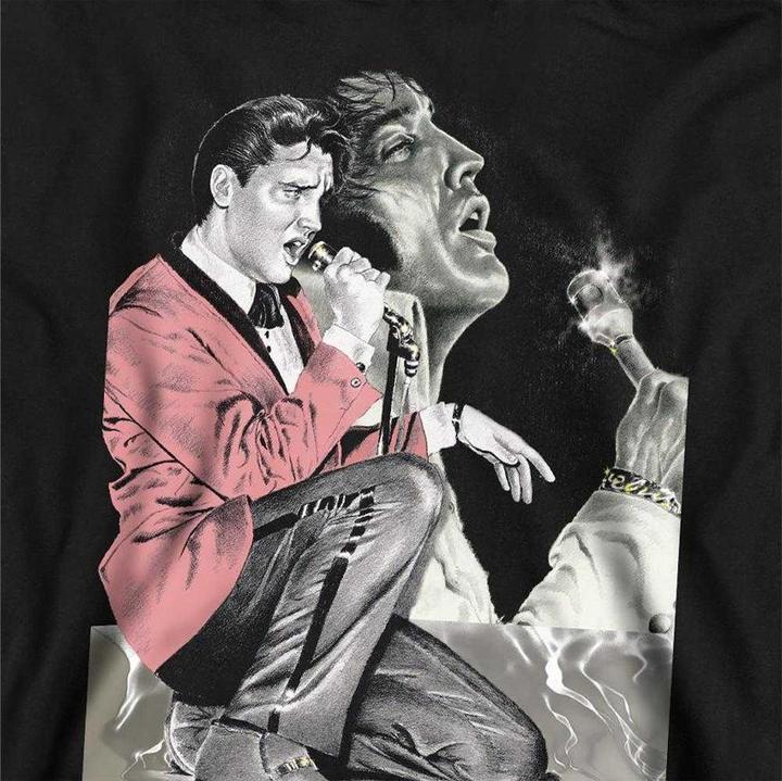 Produktbild Elvis Rock N Roll Smoke Kapuzenpullover (116)