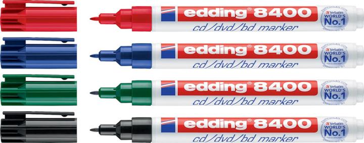 Produktbild Edding CD/DVD/BD Marker 8400 (Grün, 0.50 mm, 1 x)