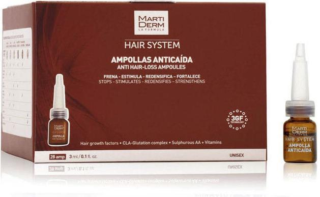 Actual product image Martiderm Anti-Hair Loss and Anti-Seborrheic Shampoo 200ml (Liquid shampoo, 200 ml)