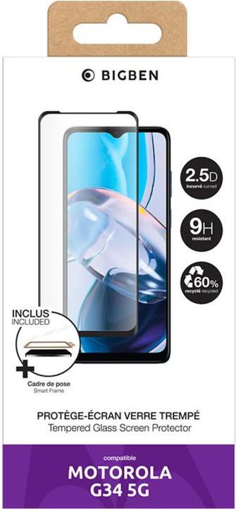 Actual product image Bigben Connected Verre tremp? (1 Piece, Motorola Moto G34)