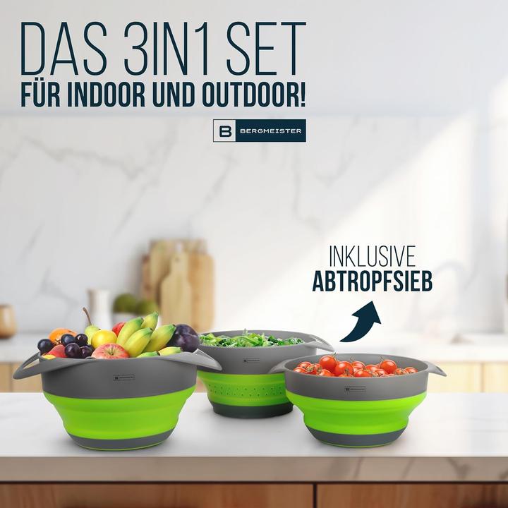 Actual product image Bergmeister Foldable bowl set
