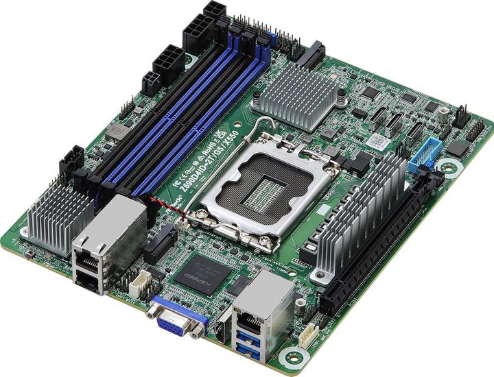 AsRock Mainboard Z690D4ID-2T/G5/X550 mini-ITX Sockel 1700 DDR5-only Single (LGA 1700, Intel Z690H, Mini-ITX)