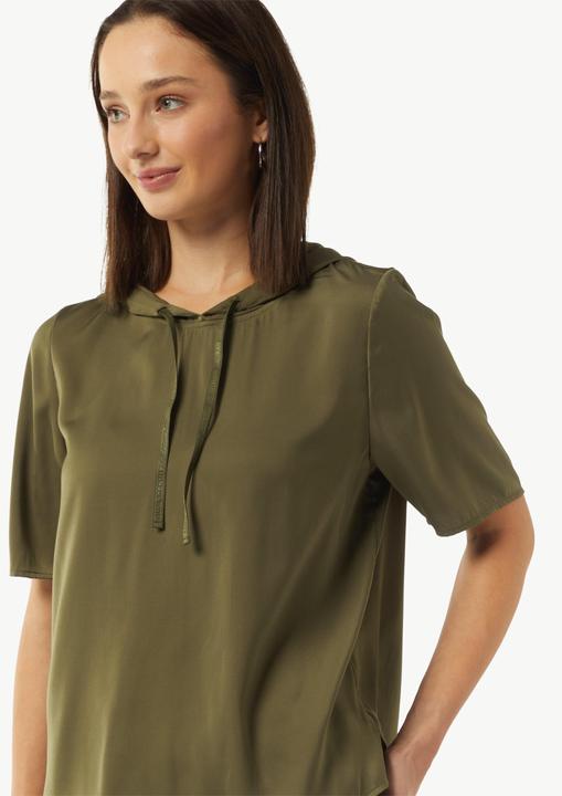 Actual product image Comma Bluse Hoodie-Bluse aus satiniertem Viskosemix (46)