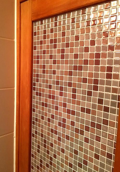 Actual product image Infactory Self-adhesive 3D mosaic tile stickers "Bronze", set of 3