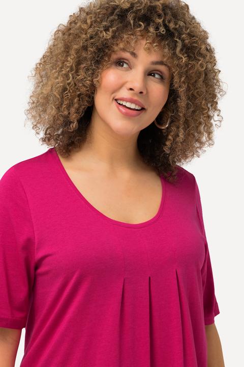 Actual product image Ulla Popken Essential Front Pleat Tee (46, 48)