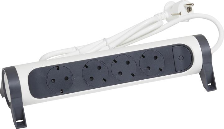 Produktbild Legrand Drehbare Steckdosenleiste, 4-fach Steckdose (4 x, CEE 7/3, 1.50 m)