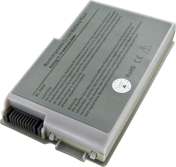 Actual product image Dell Battery Inspiron 500M, 600M, Latitude D500 (6 cubicles, 4800 mAh)