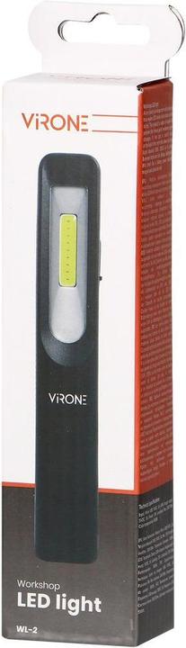 Immagine prodotto Orno Lampada LED da officina 3W 200lm + 3W 150lm, 1200mah, 3 modalità: 100%, 50%, LED frontale, magnete (200 lm)