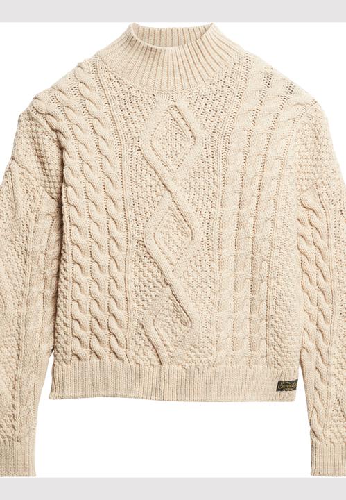 Image du produit Superdry pull polo en maille aran cable (XS)